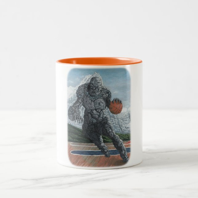 Stone Golem Basketball Player Fantasy Tasse (Mittel)