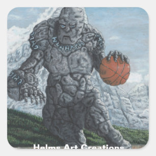 Stone Golem Joueur de basket-ball Stickers Art Ima