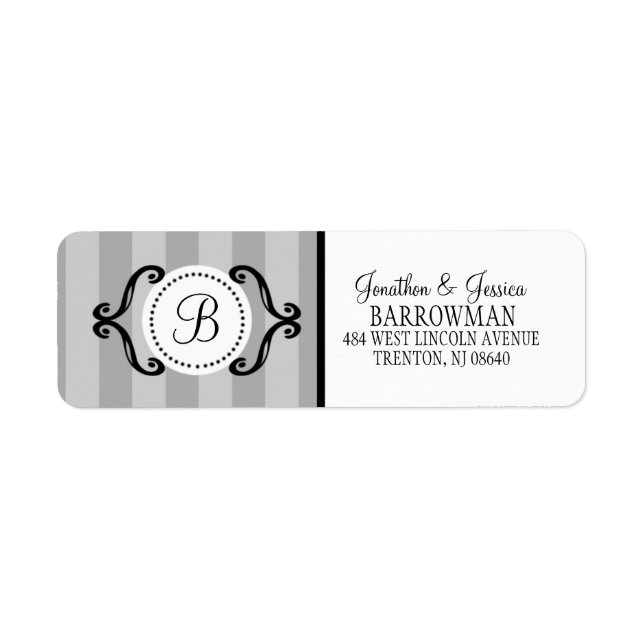 Stone Gray Sweet Charming Striping personalisiert (Vorne)