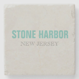 Stone Harbour New Jersey Beach Style Steinuntersetzer