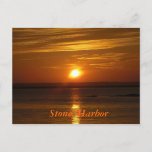 Stone Harbour Sunset Postkarte