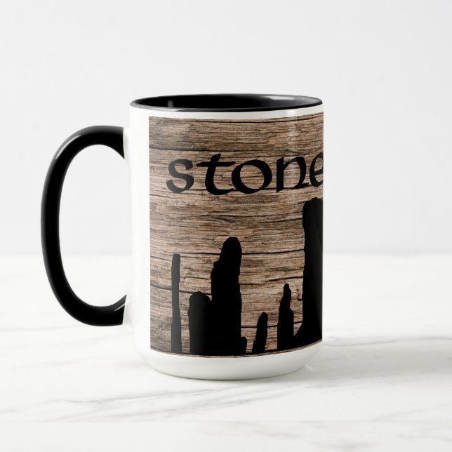 Stone Hugger Tasse "Holz" gestört (Links)