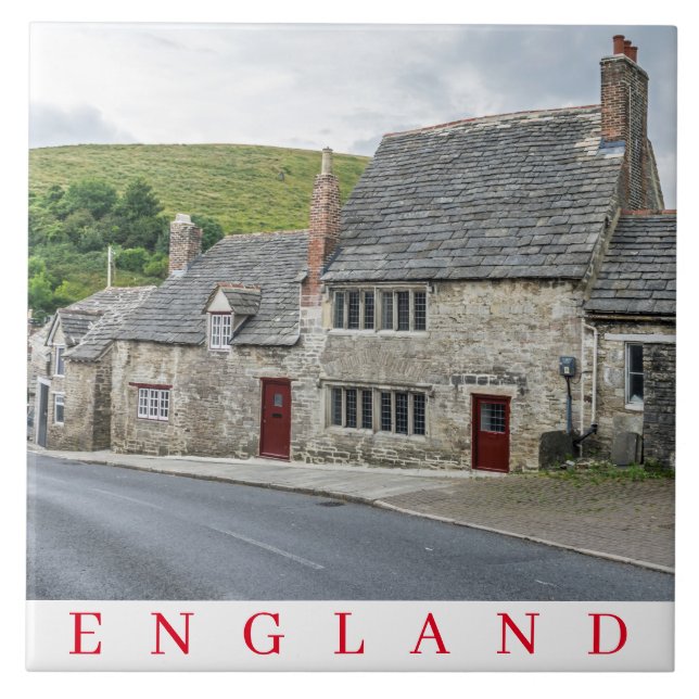 Stone Hütten in England Keramik Fliesen (Vorderseite)