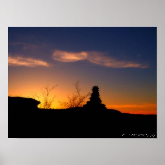 Stone Johnny Sunset 16x12 Poster (Vorne)