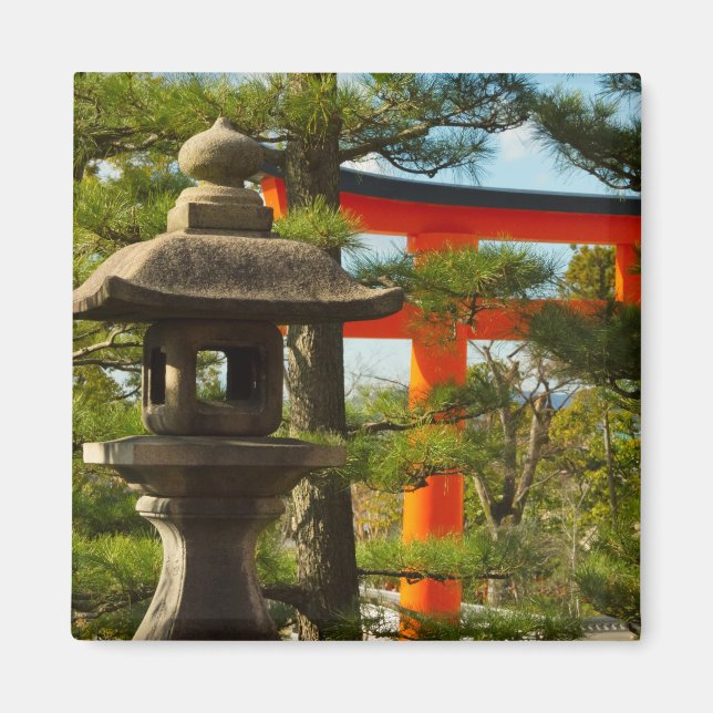 Stone Lantern and Torii Gate Magnet (Vorne)