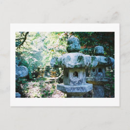 Stone Lanterns: Gesshoji Temple, Matsue, Japan Postkarte