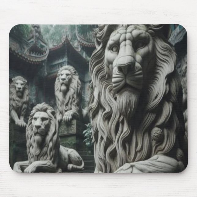 Stone Lion Mouse Pad Mousepad (Vorne)