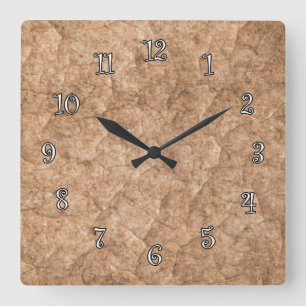 Stone Look Küchenuhren Quadratische Wanduhr