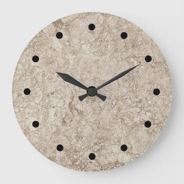 Stone Look Muster Küchenuhren Große Wanduhr (Vorderseite)