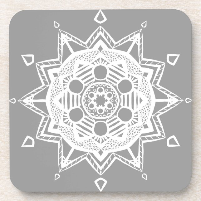 Stone Mandala Getränkeuntersetzer (Vorderseite)