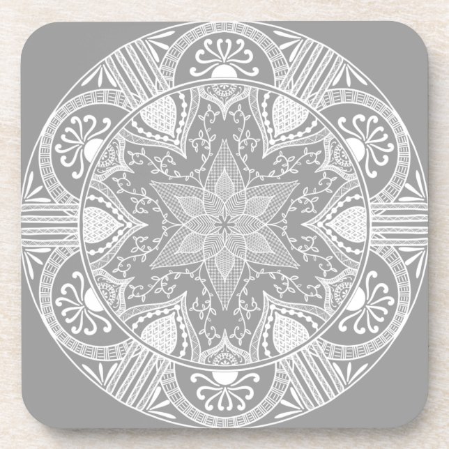 Stone Mandala Getränkeuntersetzer (Vorderseite)