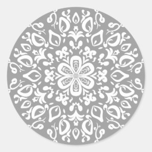 Stone Mandala Runder Aufkleber