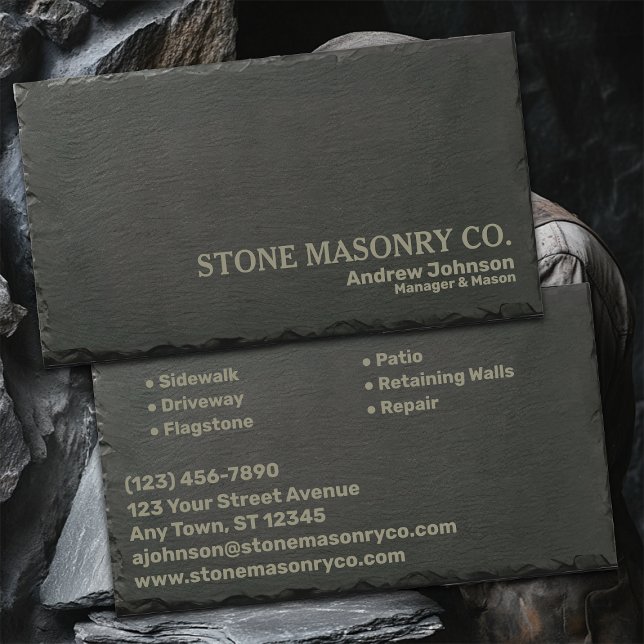 Stone Masonry Company Visitenkarte (Von Creator hochgeladen)