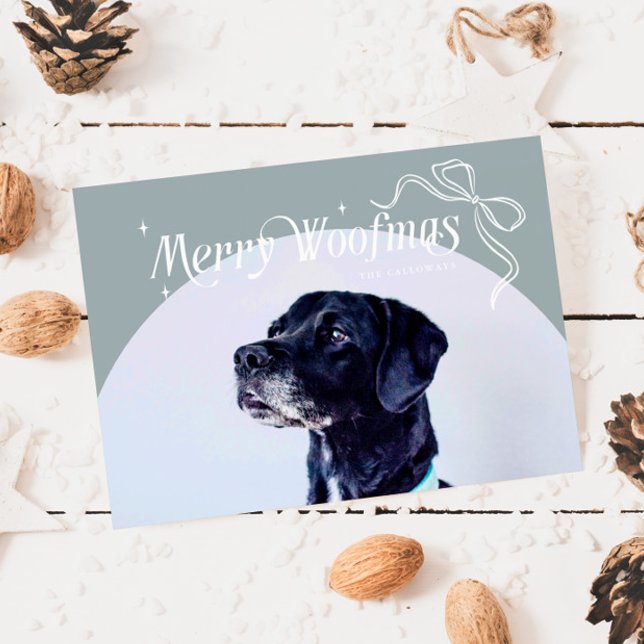 Stone Merry Woofmas Hund Weihnachtskarte Feiertagskarte (Von Creator hochgeladen)