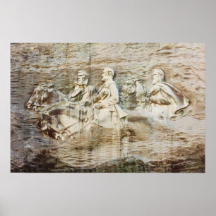 Stone Mountain Carving, Georgia Poster