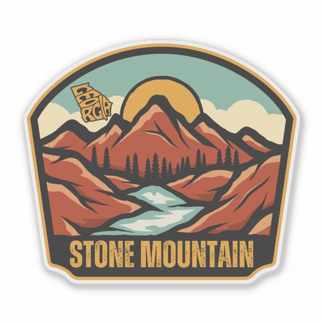 Stone Mountain, Georgia Aufkleber (Vorderseite)