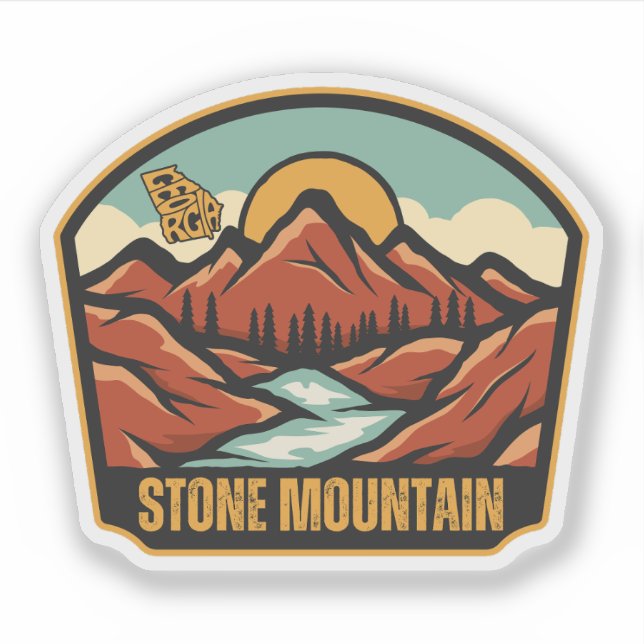 Stone Mountain, Georgia Aufkleber (Vorderseite)