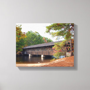 Stone Mountain Georgia Covered Bridge Leinwanddruck