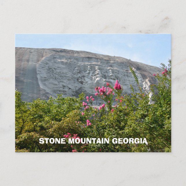 Stone Mountain Georgia Monument to the Confederacy Postkarte (Vorderseite)