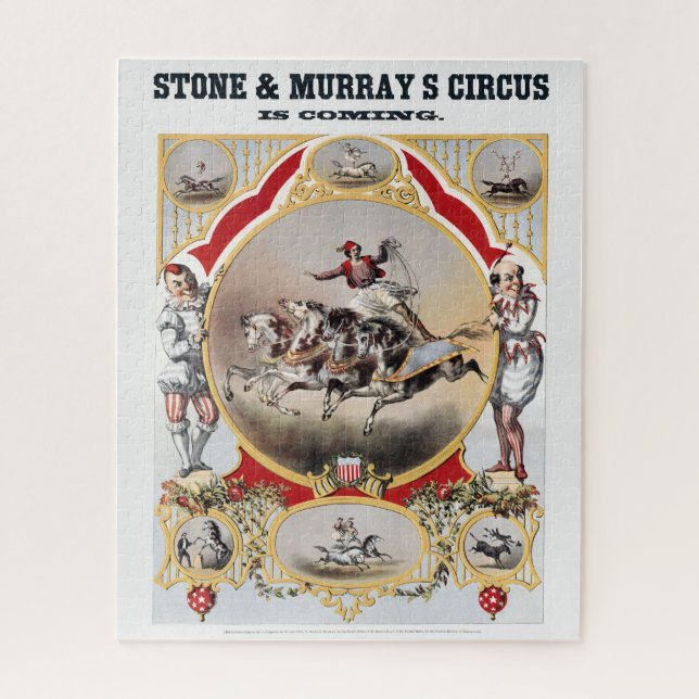 Stone & Murray's Zirkus, circa 1870. (Vertikal)