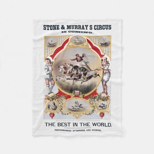 Stone & Murray's Zirkus, circa 1870. Fleecedecke (Vorderseite)