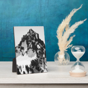 Stone, Schnee und Bäume Fotoplatte