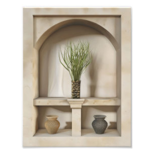 Stone Shelf Fake Shelves Fotodruck