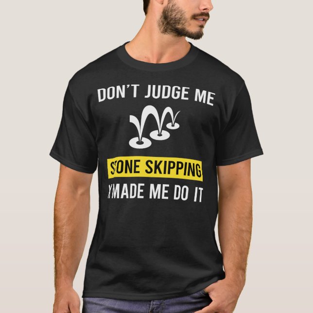 Stone Skipping Stones Rock Rocks Skimming T-Shirt (Vorderseite)