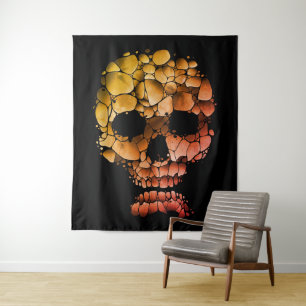 Stone Skull - Einzigartige, von Felsen Inspiriert Wandteppich