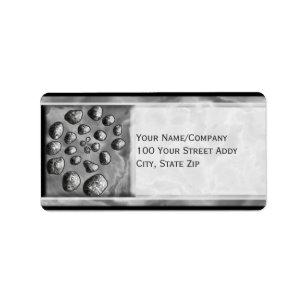 Stone Spiral Adressaufkleber