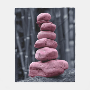 Stone Stack Fleecedecke