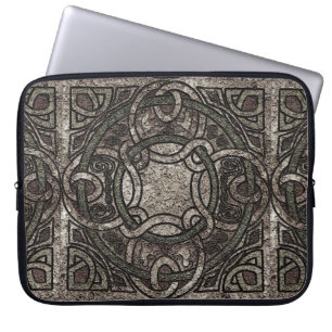 Stone Texture Celtic Knot Pattern Laptop-Sieb Laptopschutzhülle