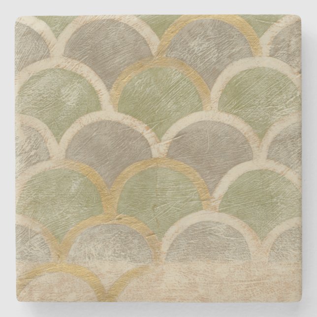 Stone Tile Design von Chariklia Zarris Steinuntersetzer (Vorderseite)