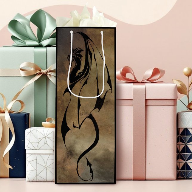 Stone Tile Dragon Geschenktüte Für Weinflaschen (Von Creator hochgeladen)