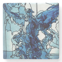 Stone Untersetzer Blue Angel