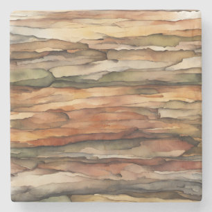 Stone Untersetzer Brown Tan Wood Bark Nature