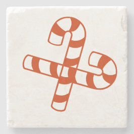 Stone Untersetzer - Candy Cane