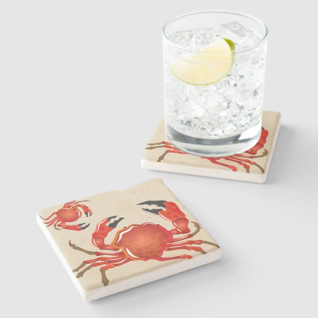 Stone Untersetzer Crabs (Seitenansicht)