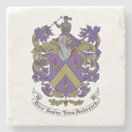 Stone Untersetzer mit Familienwappen