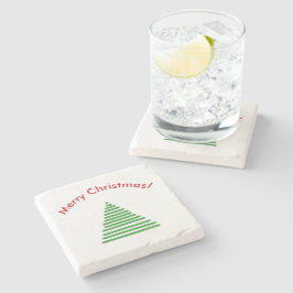 Stone Untersetzer - Stilisierter Baum mit geschlif