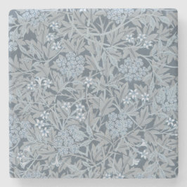 STONE UNTERSETZER: WILLIAM MORRIS:JASMINE DESIGN STEINUNTERSETZER