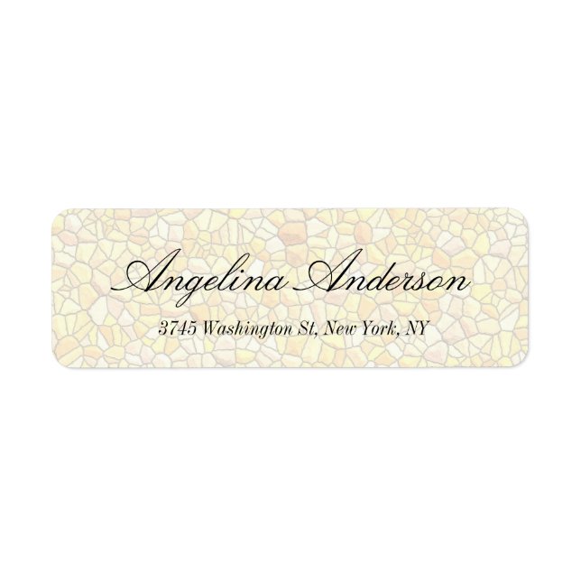 Stone Wall Pattern Elegante Handschrift Moderne (Vorne)