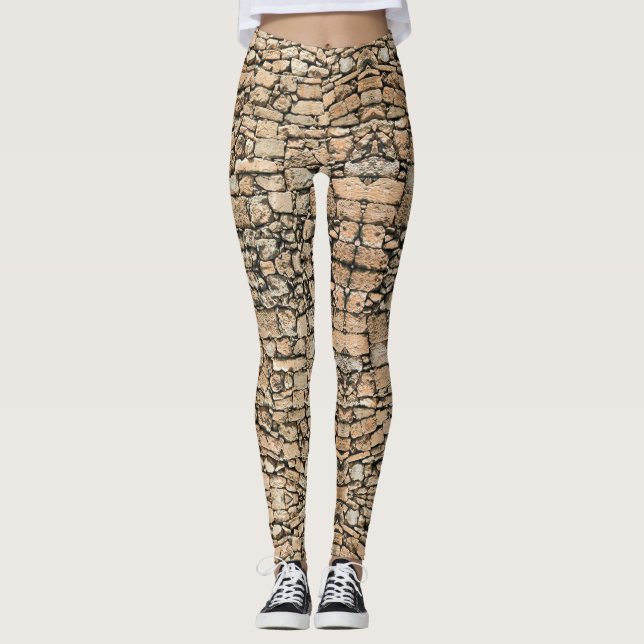 Stone Wall - Power Yoga Leggings (Vorderseite)
