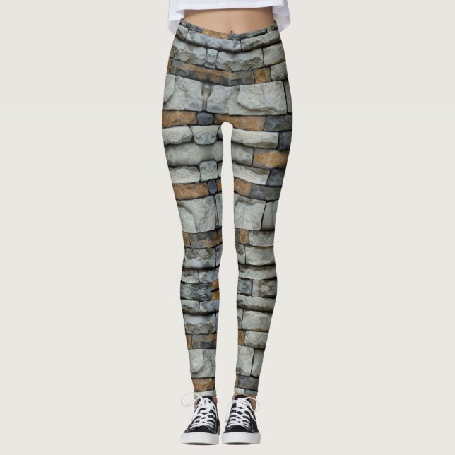 Stone Wall - Power Yoga Leggings (Vorderseite)