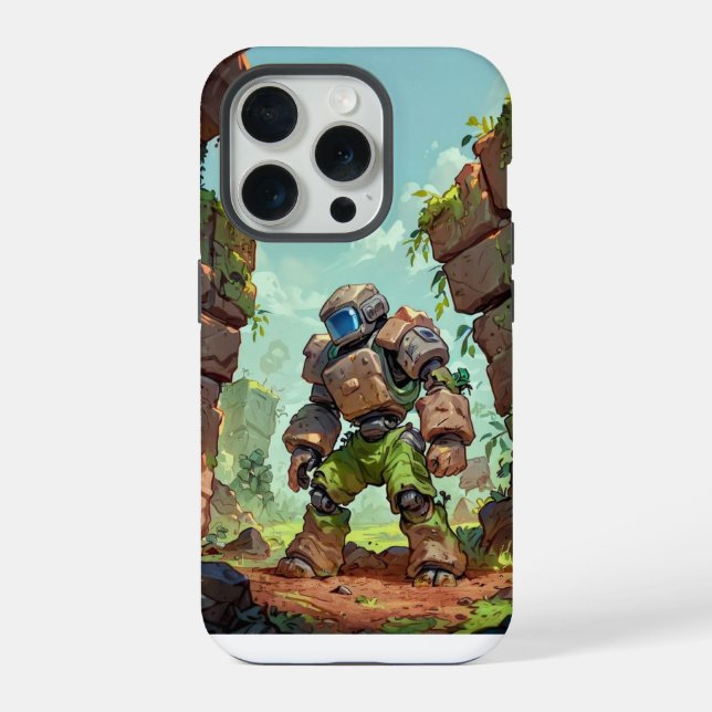 Stone Warrior iPhone 15 Pro Hülle (Rückseite)