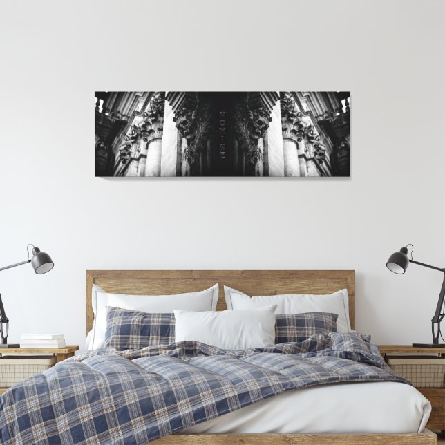 Stone Wings Skull Leinwanddruck (Insitu (Schlafzimmer))