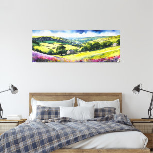 "Stonedale" Wide Landschaft Yorkshire Dales Scene Leinwanddruck