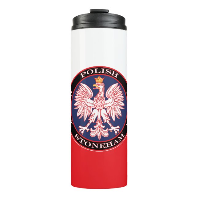 Stoneham Round Polish Texan Thermosbecher (Vorderseite)