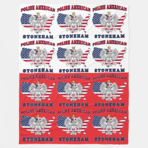 Stoneham Texas Polnischer Amerikaner Fleecedecke