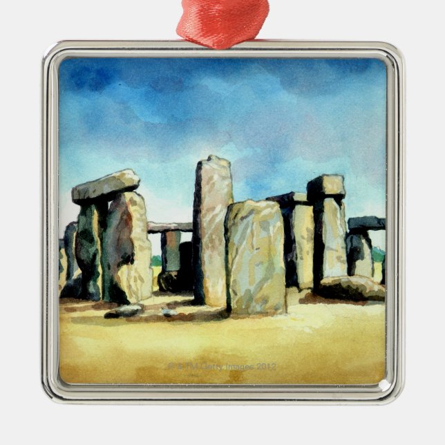 Stonehenge 2 ornament aus metall (Vorne)